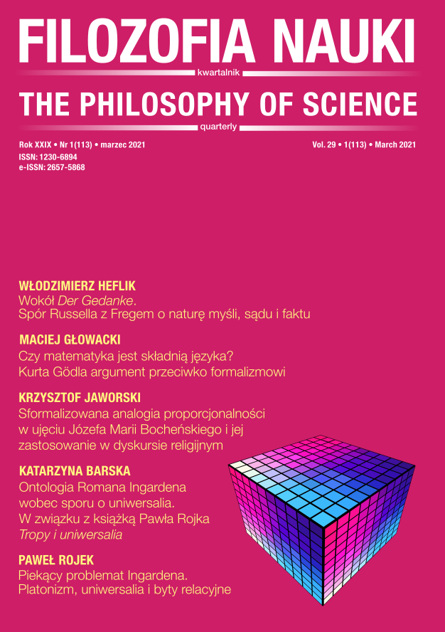 Der Gedanke and the Dispute between Frege and Russell on the Nature of Thought, Proposition, and Fact Cover Image