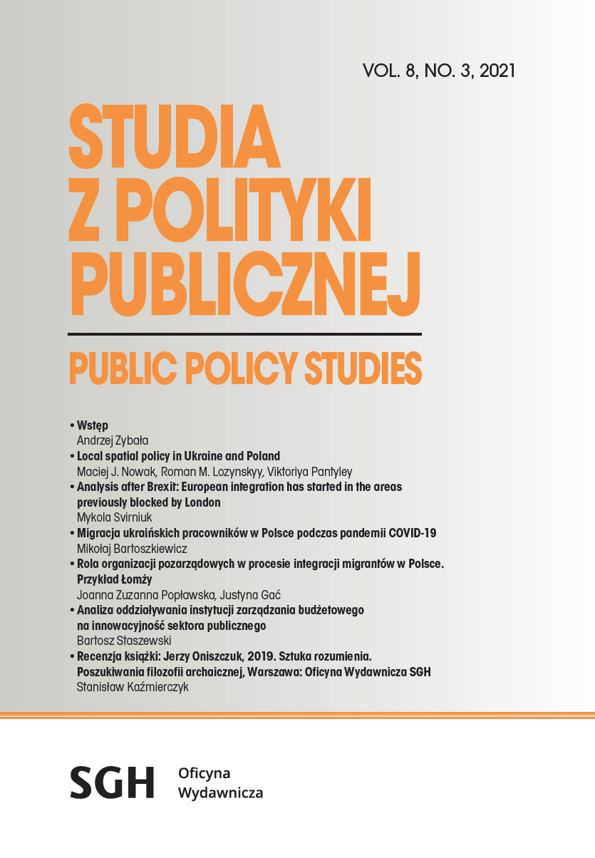 The role of non-governmental organizations in the process of migrant integration in Poland: the example of Łomża Cover Image