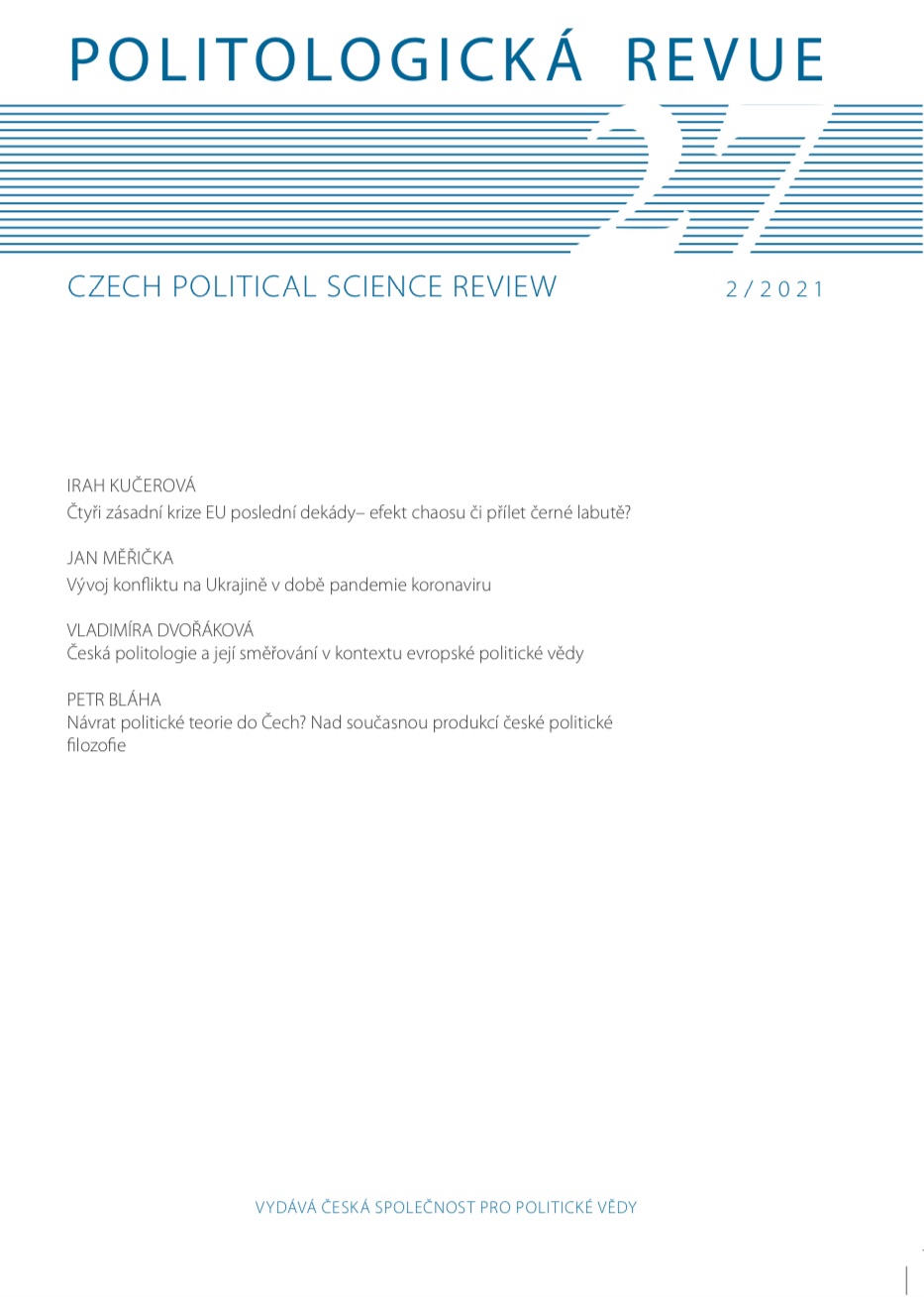 The return of political theory to the Czech Republic? On the current production of Czech political philosophy Cover Image