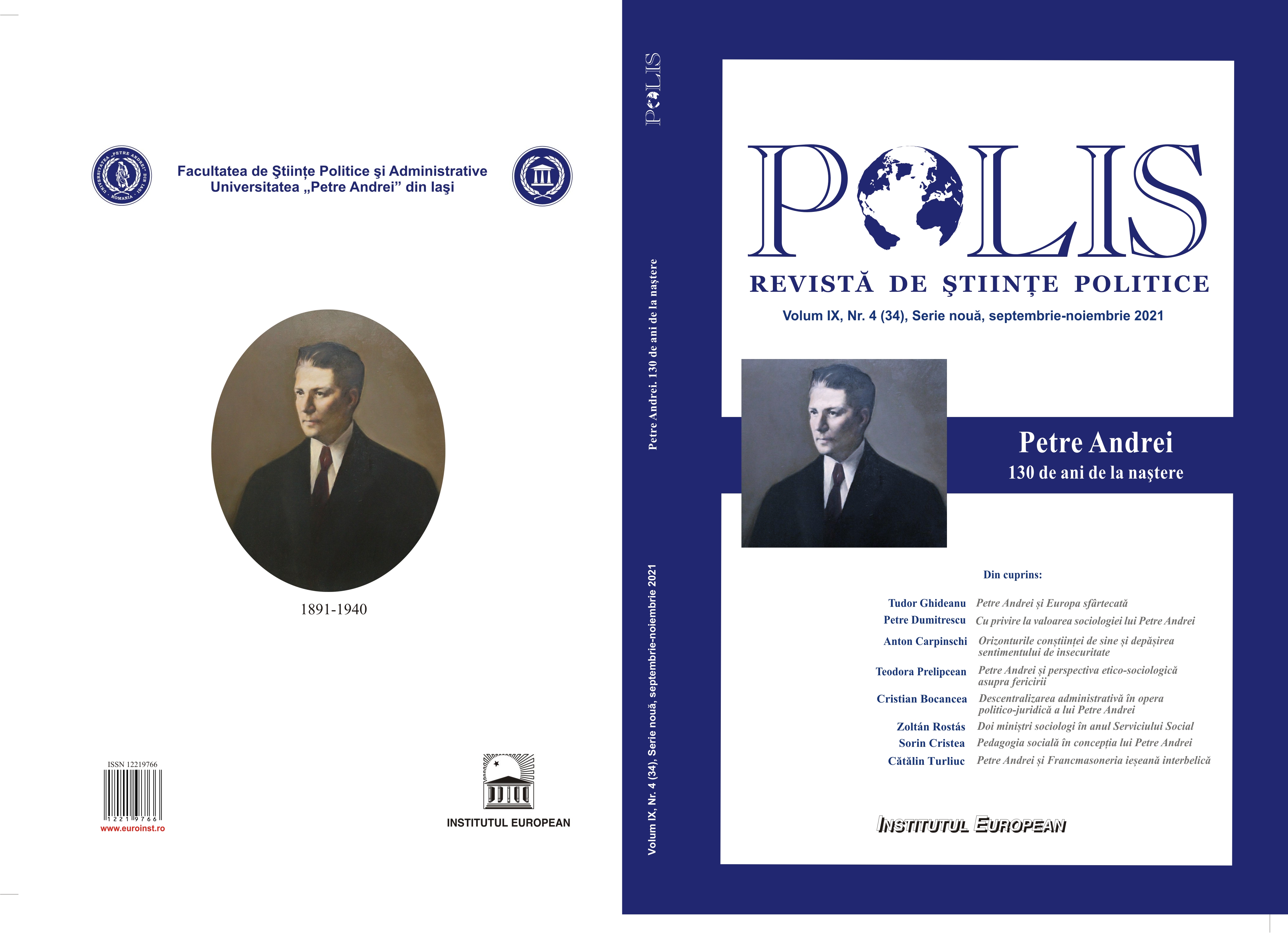 Petre Andrei and the interwar Freemasonry of Iasi Cover Image