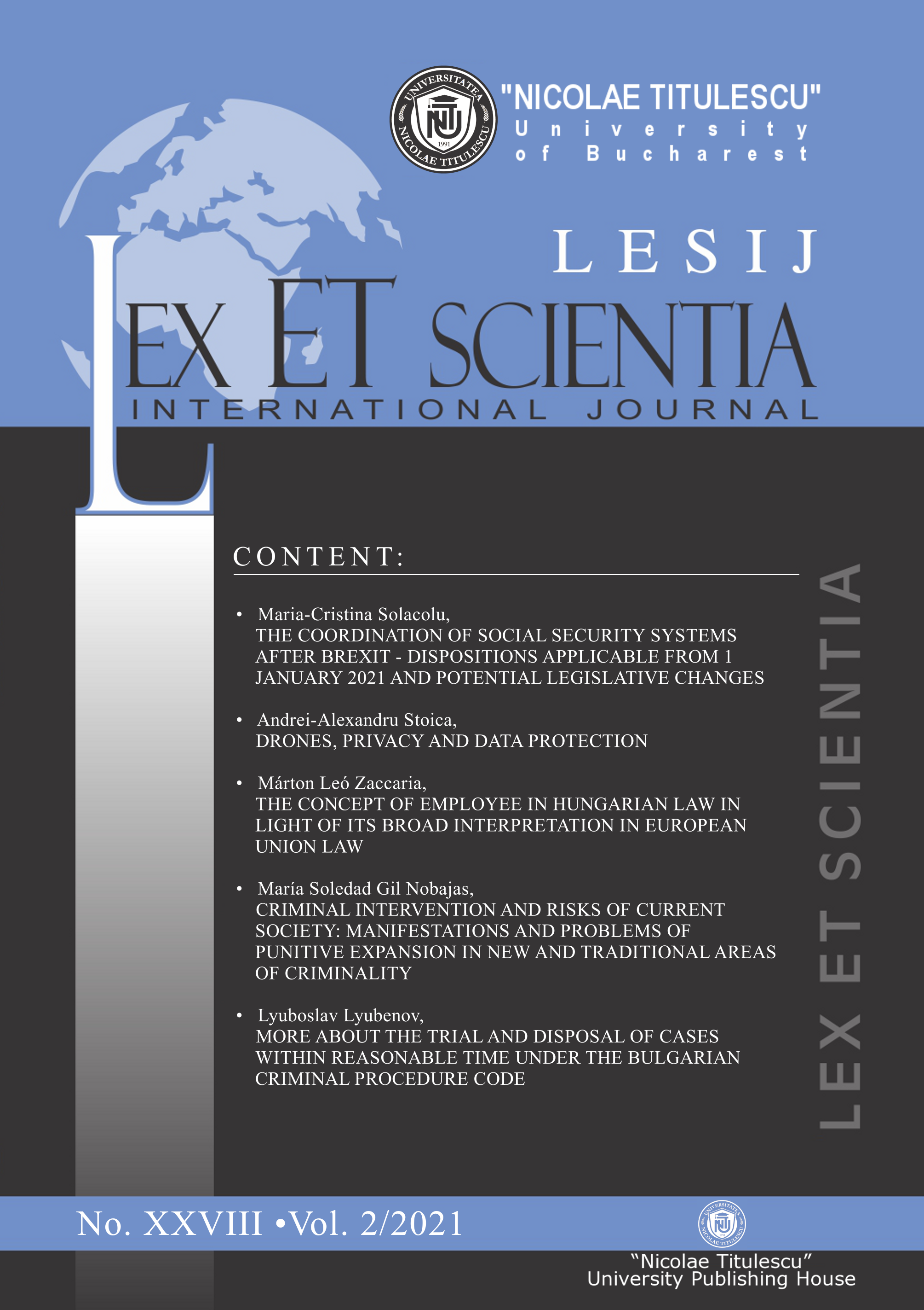 The Coordination of Social Security Systems After Brexit - Dispositions Applicable From 1 January 2021 and Potential Legislative Changes Cover Image