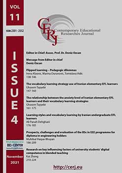 The relationship between the anxiety level of Iranian elementary EFL learners and their vocabulary learning strategies