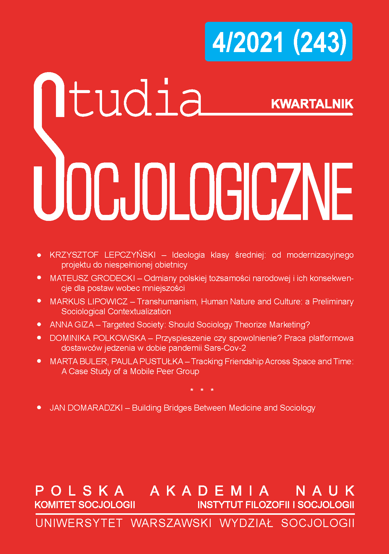 Variations of Polish national identities and their consequences for attitudes towards minorities Cover Image