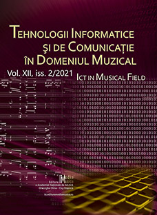 Collaborative DIY music production practices in conservatoire settings: findings from a pilot distance teaching-learning project /Metode de producție muzicală colaborativă DIY în cadrul școlilor de muzică: rezultate ale unui proiect pilot de predare- Cover Image