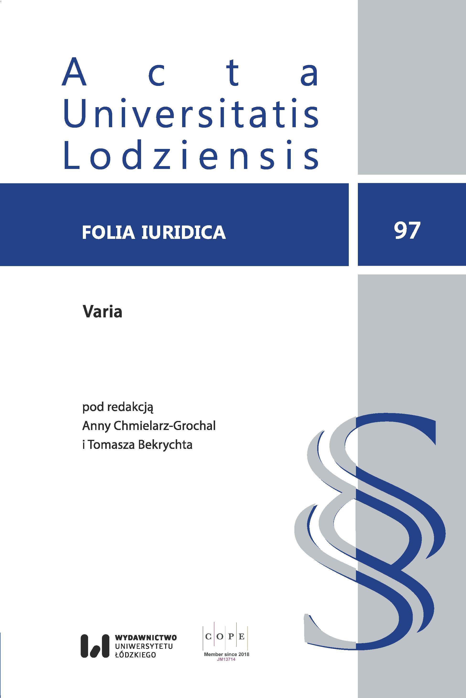 Three Levels of Conclusiveness of Legal Argumentation Cover Image