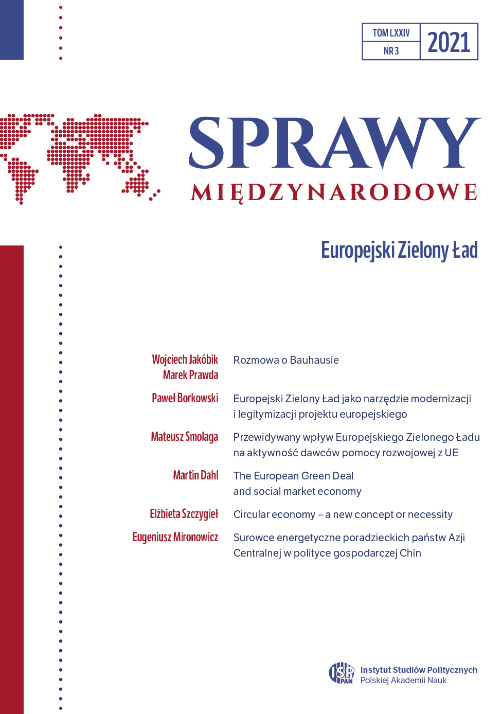 Europejski Zielony Ład jako narzędzie modernizacji i legitymizacji projektu europejskiego