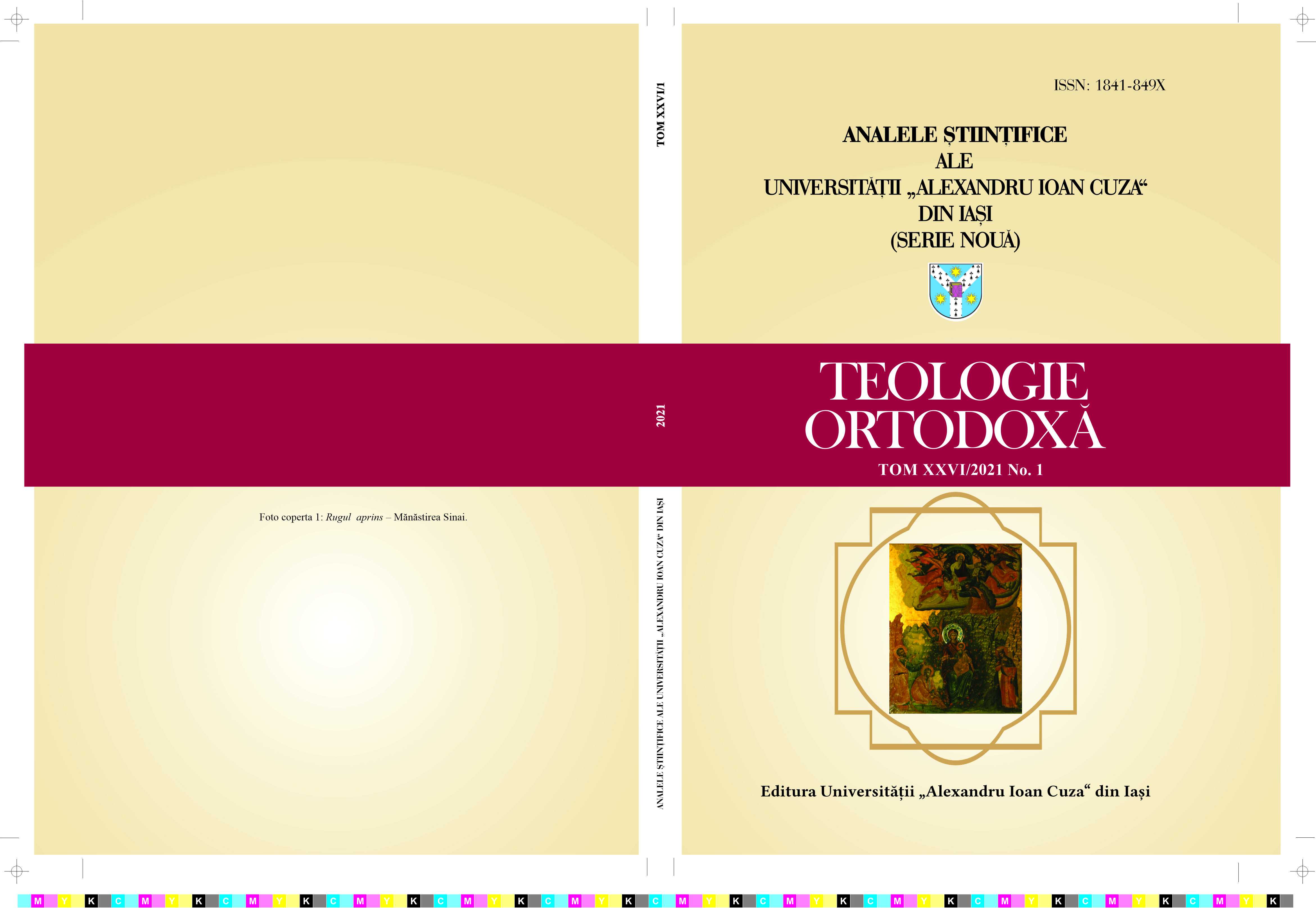 Studies and articles of biblical theology of the Old
Testament in the review “Altarul / Mitropolia Banatului”
[“The Shrine of Banat” / “The Metropolitan see of Banat”] (1944-1947; 1951-2020) Cover Image