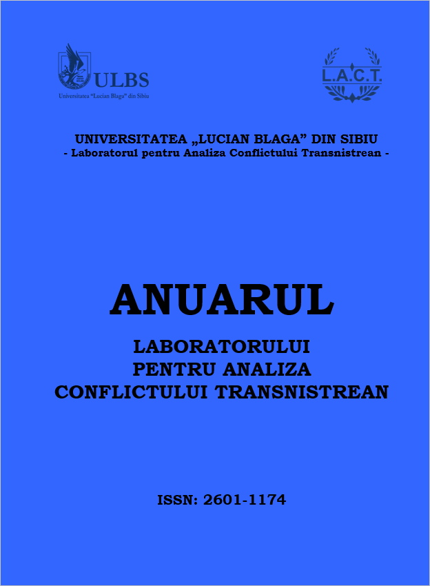 THE TRANSNISTRIAN TOPIC WITHIN THE ROMANIAN ONLINE PRESS (JANUARY 2020 – JULY 2021) Cover Image