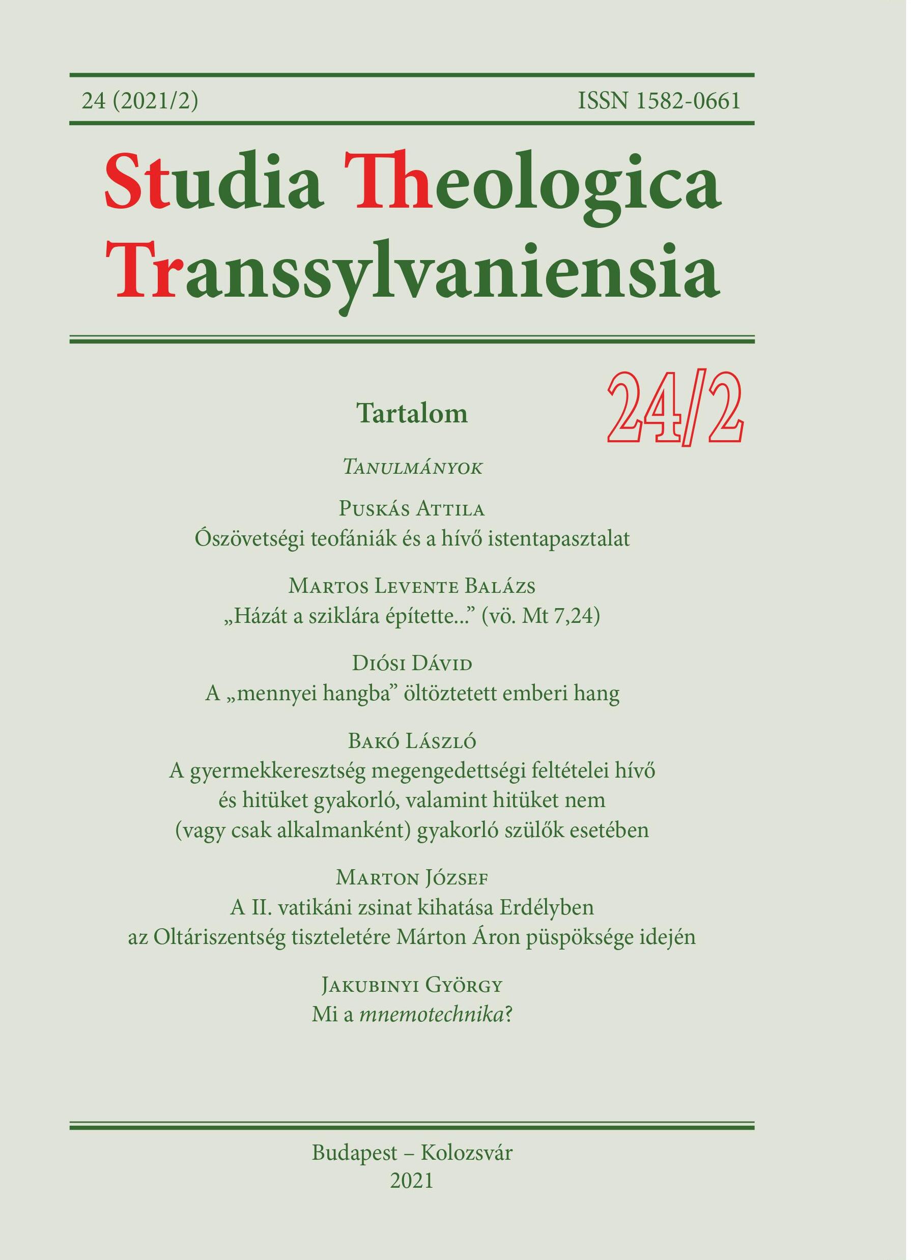 Az Erdélyi Római Katolikus Státus
igazgatótanácsának 1873-as újjáalakulása
és dualizmus kori tevékenységi köre