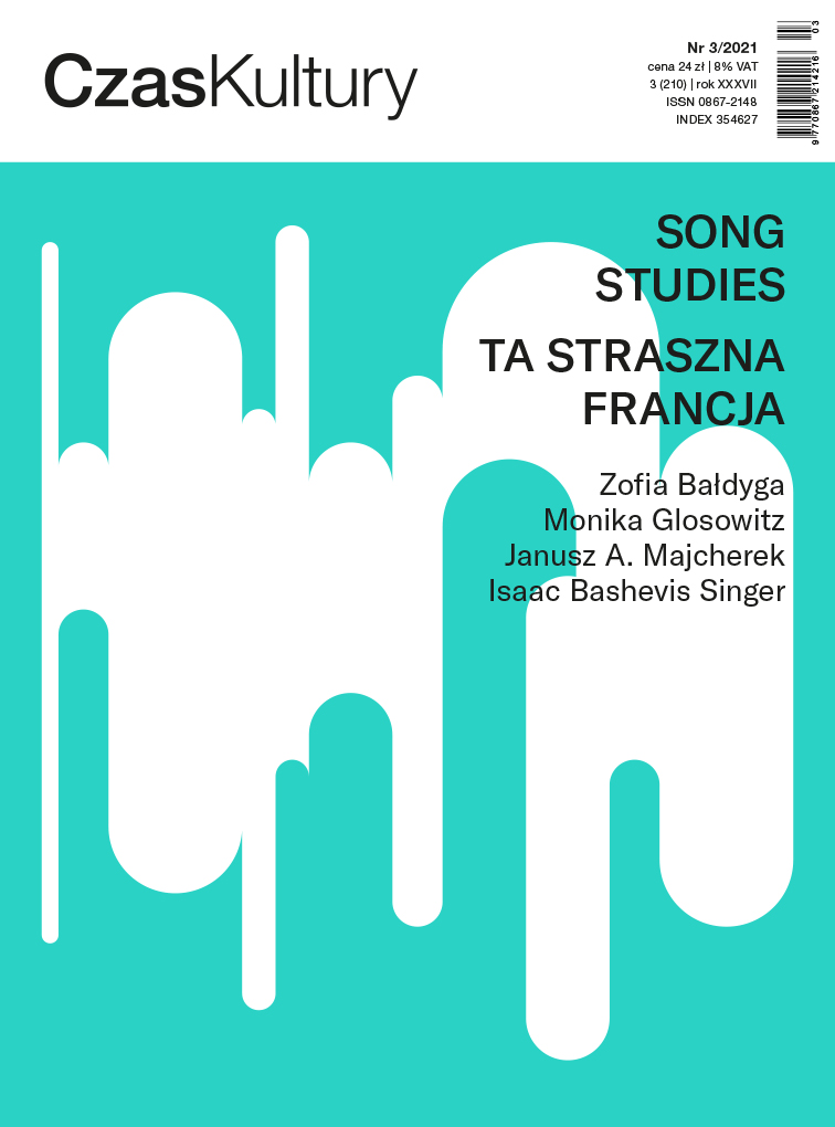 “Such simple words?” Song as a performance on the example of “Jeszcze w zielone gramy” by Wojciech Młynarski Cover Image