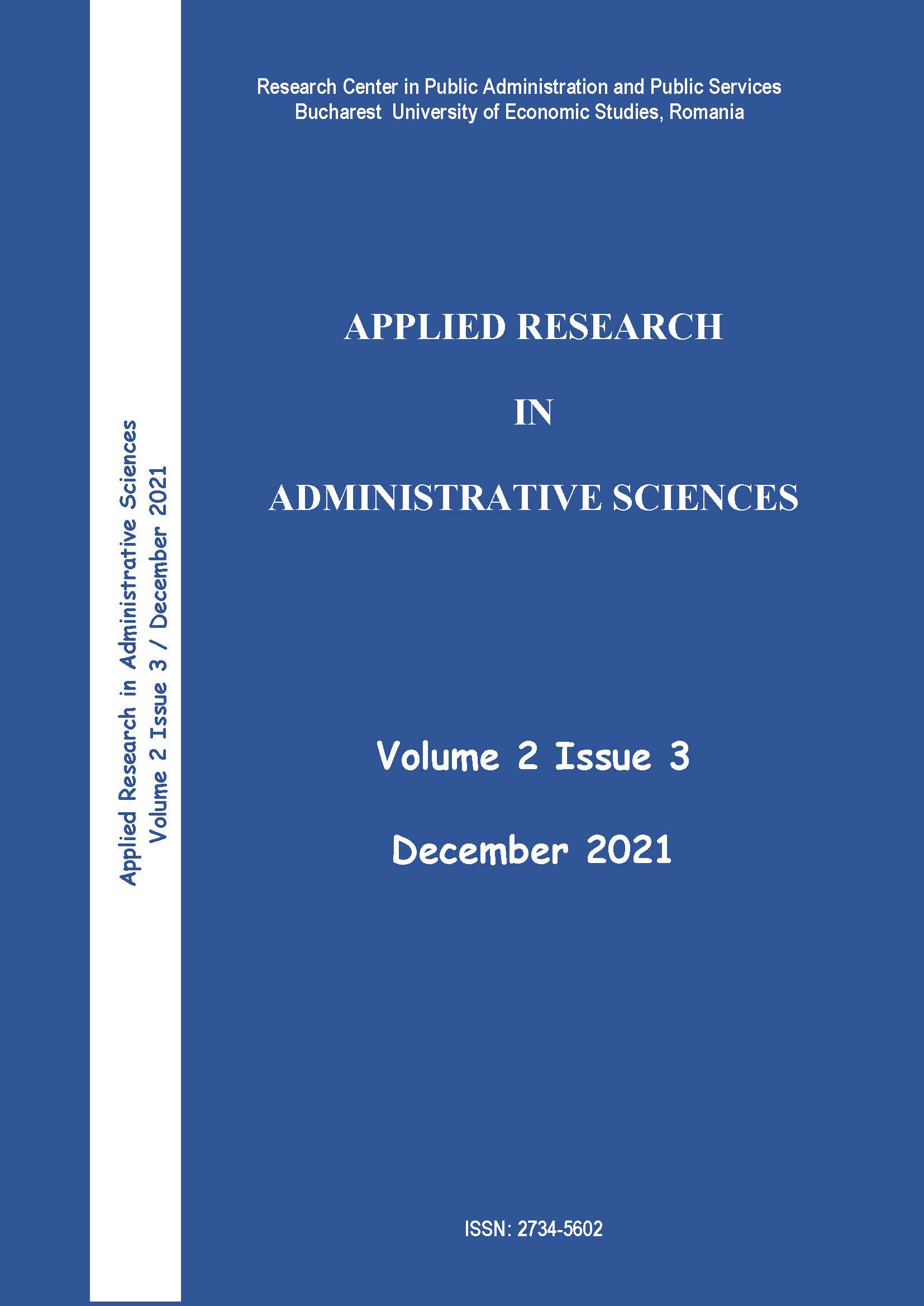 AUDIENCE`S PERCEPTIONS ON ROMANIAN CULTURAL EVENTS AND URBAN DEVELOPMENT - A COMPARATIVE ANALYSIS IN THE CONTEXT OF THE COVID-19 PANDEMIC Cover Image