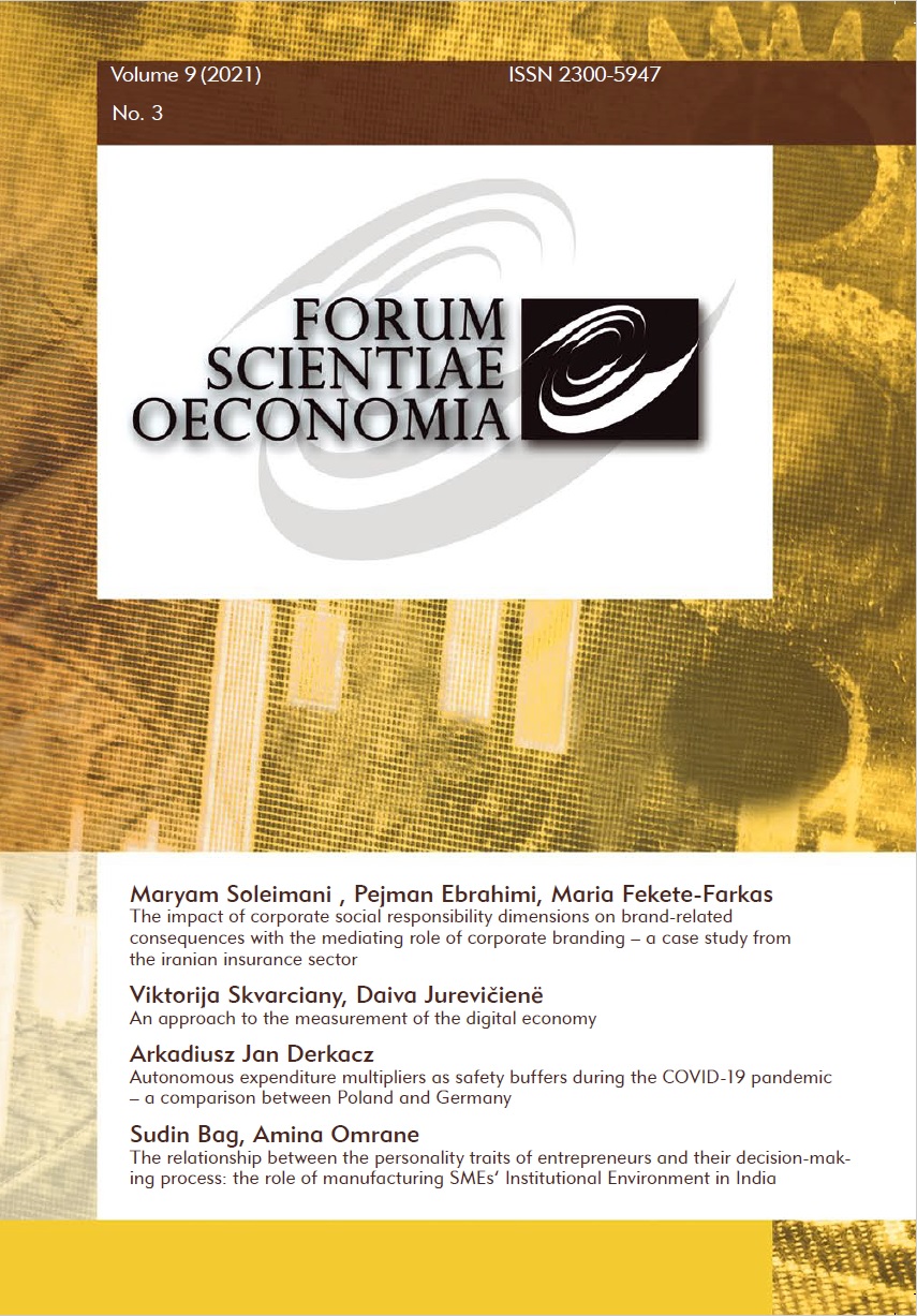 The relationship between the personality traits of entrepreneurs and their decision-making process: the role of manufacturing SMEs’ Institutional Environment in India Cover Image