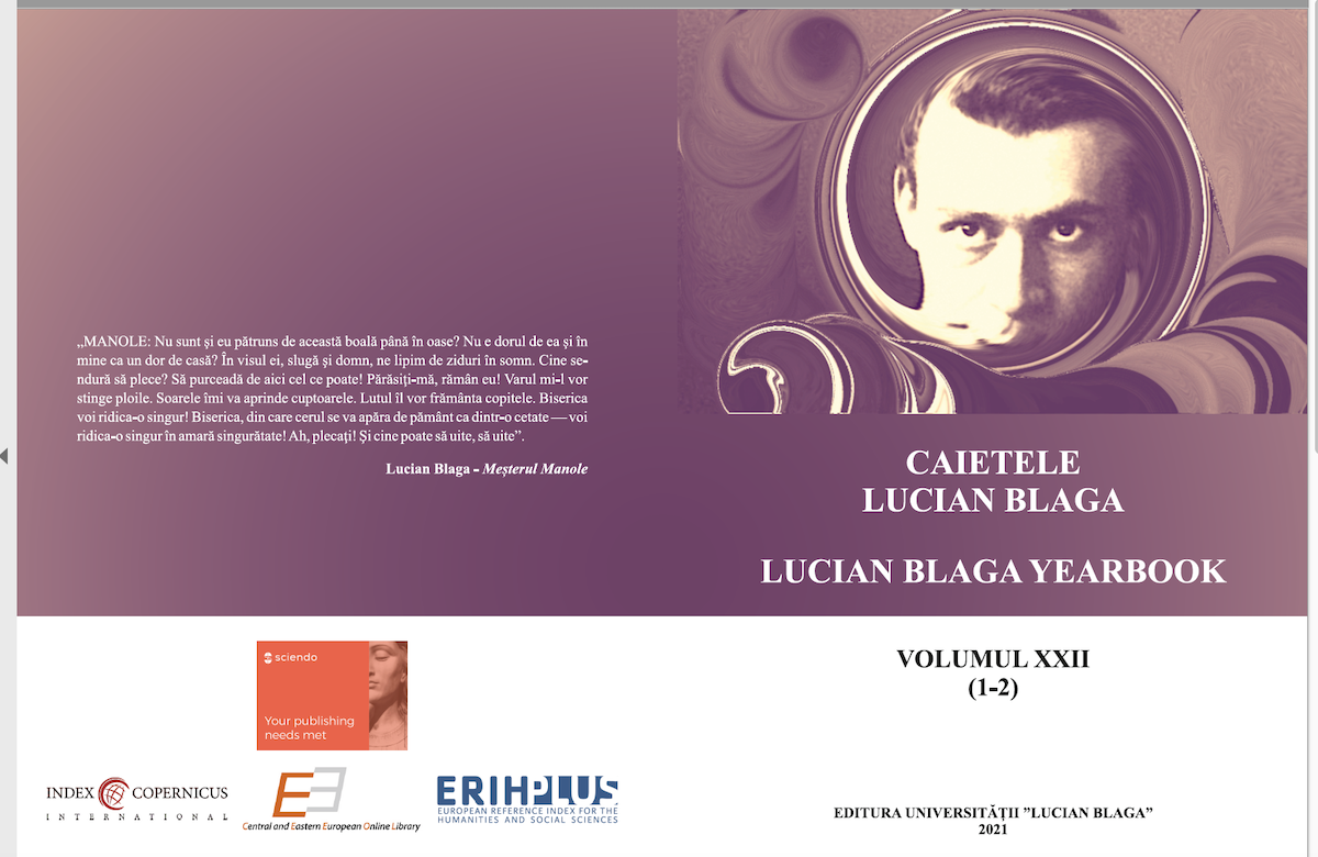 JERTFA PENTRU CREAȚIE: MITUL ESTETIC LA LUCIAN BLAGA ȘI HENRIK IBSEN (STUDIU DE CAZ: DRAMATURGIA ROMÂNEASCĂ VS. DRAMATURGIA SCANDINAVĂ)