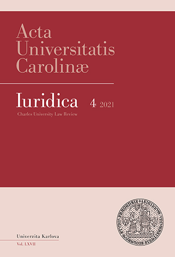 Principle of the Affirmative Duty of Public Administration in the Face of COVID-19 Pandemics – in Relation to the Act on the State of Natural Disaster of 18 April 2002 Cover Image