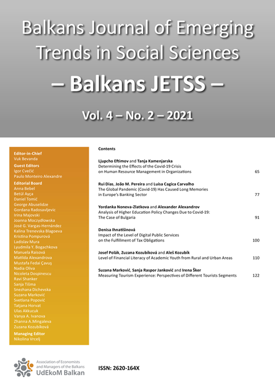 MEASURING TOURISM EXPERIENCE: PERSPECTIVES OF DIFFERENT TOURISTS SEGMENTS Cover Image