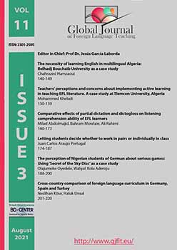 Teachers’ perceptions and concerns about implementing active learning in teaching EFL literature. A case study at Tlemcen University, Algeria