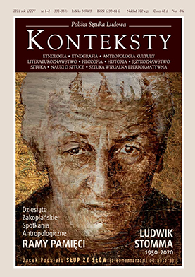 Anthropological Perspective of Law and Its Teaching. What Lawyers Will Learn from the Work of Ludwik Stomma Cover Image