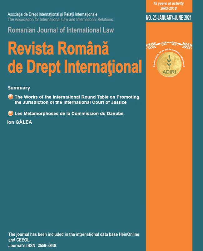 The Works of the International Round Table on Promoting the Jurisdiction of the International Court of Justice (Bucharest, VTC, 24 June 2021)