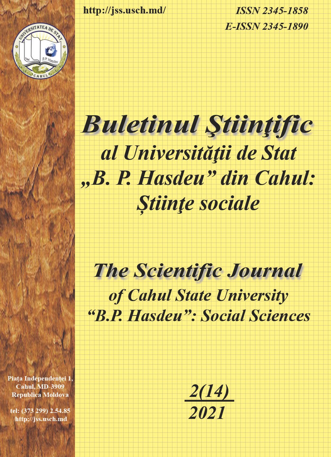 ASPECTS REGARDING THE CONTRIBUTION OF HISTORIAN AND BESARABEAN PROFESSOR ALEXANDRU BOLDUR TO THE ORGANIZATION OF THE ACTIVITY OF THE INSTITUTE OF NATIONAL HISTORY “A. D. XENOPOL” FROM IAȘI DURING THE YEARS 1943-1948 Cover Image