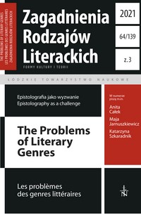 Podwójnie zapośredniczony konterfekt. O autokreacji i jej weryfikacji na przykładzie korespondencji Józefa Pilcha