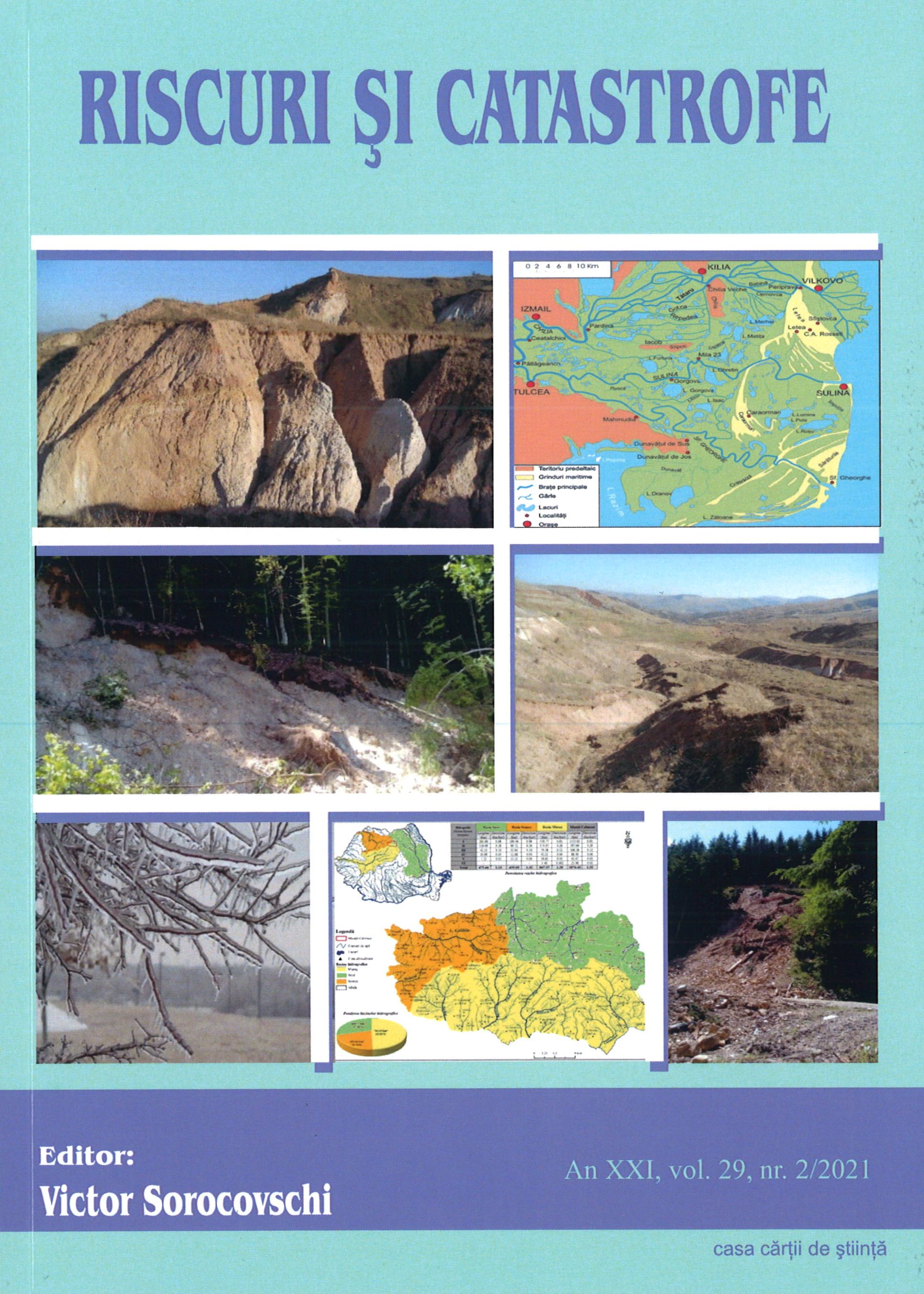 The variation of the average water flow from the Căliman Mountains. Cover Image