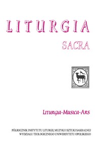 Permanentny charakter obecności Ducha Świętego w dziewictwie konsekrowanym w świetle księgi liturgicznej Obrzędy konsekracji dziewic