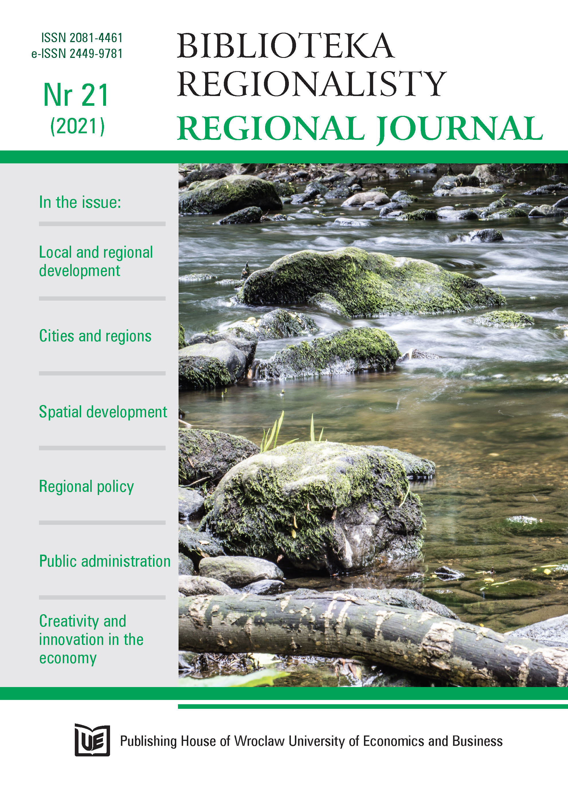 Factors activating the development of towns with a spa and touristic character in Lower Silesia during 2015- -2019 Cover Image