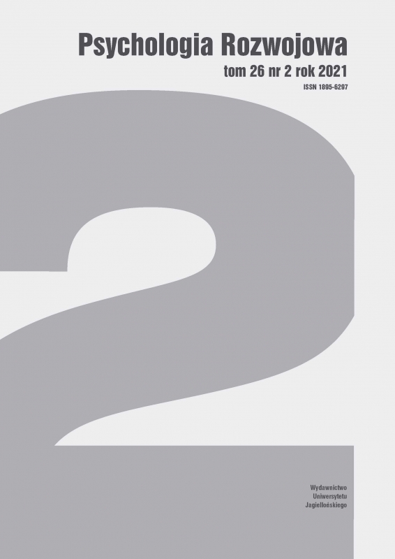 Sprawozdanie z XXIX Ogólnopolskiej Konferencji Psychologii Rozwojowej, Uniwersytet Warszawski, 20–22 maja 2021 Cover Image