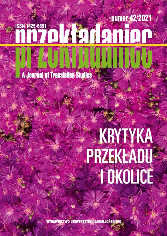 Translation Criticism in Cyberspace – New Opportunities and Challenges (on Polish Translations of Mikhail Bulgakov’s The Master and Margarita) Cover Image