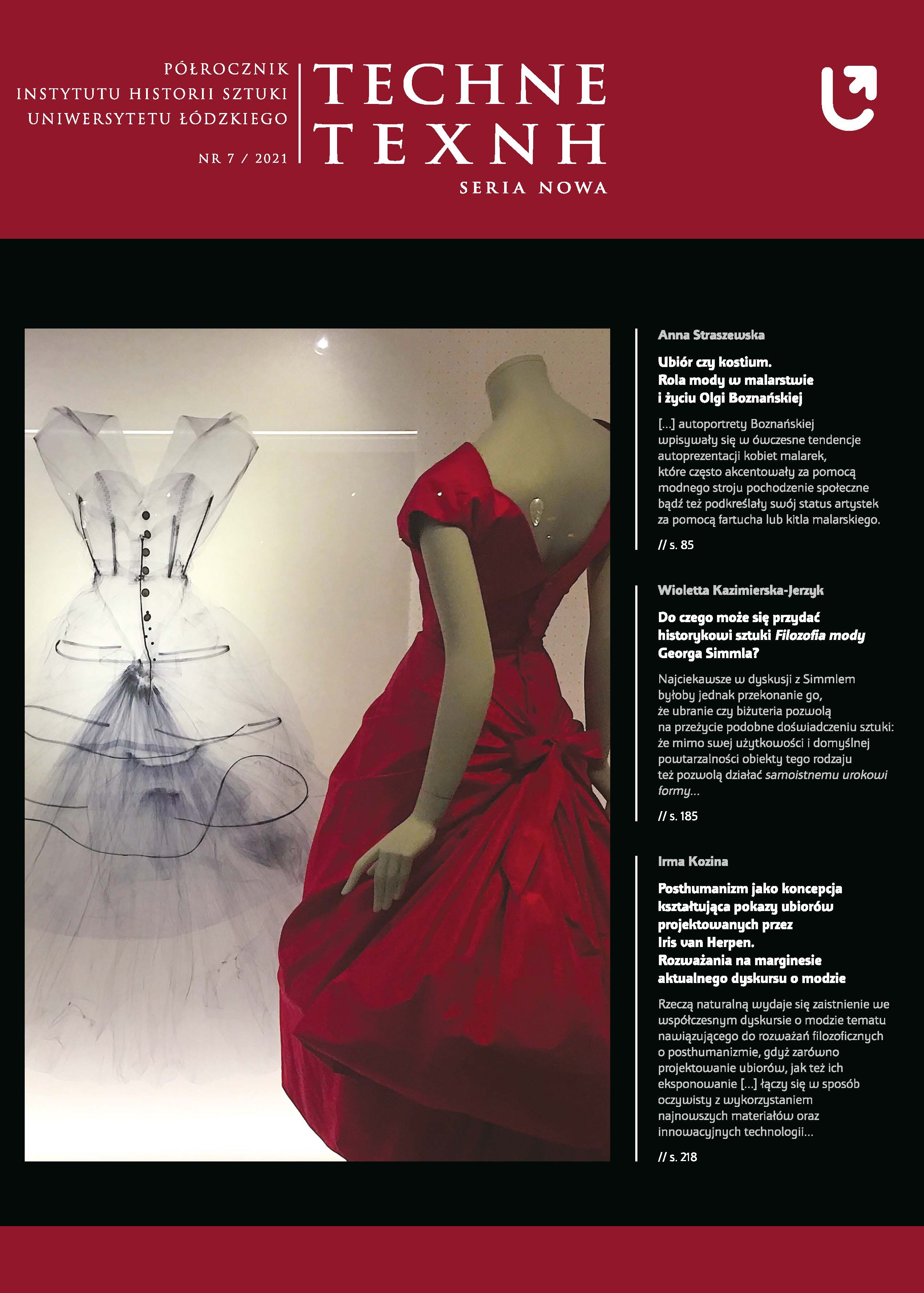 Dress or costume? The role of fashion in painting and life of Olga Boznańska Cover Image