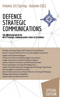 FROM ‘PUTIN THE SAVIOUR’  TO ‘IRREPLACEABLE PUTIN’: THE ROLE OF THE 1990s IN THE KREMLIN’S STRATEGIC COMMUNICATIONS Cover Image