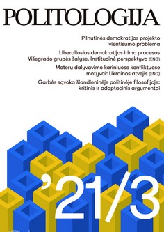 The Process of Deterioration of Liberal Democracy in the Visegrad Group Countries: Institutional Perspective