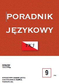 ON THE EXPRESSIONS W MIARĘ AND NA MIARĘ. DISCUSSIONS INCIDENTAL TO DICTIONARY DESCRIPTIONS Cover Image