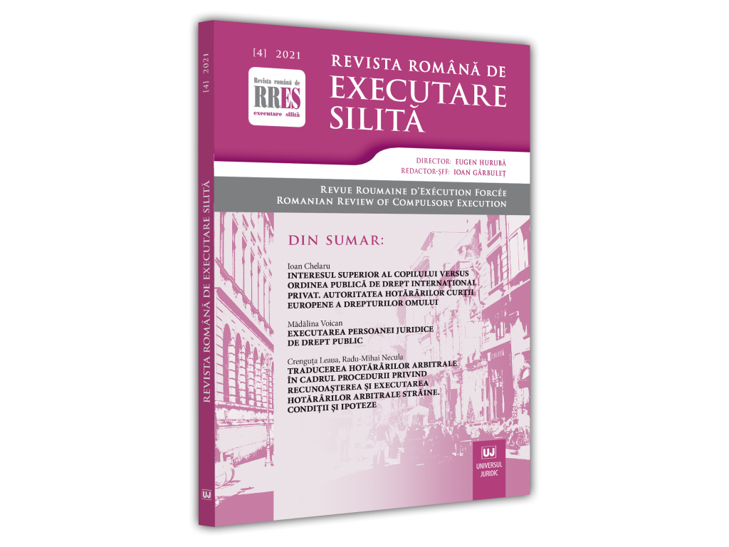 Interesul superior al copilului versus ordinea publică de drept internaţional privat. Autoritatea hotărârilor Curţii Europene a Drepturilor Omului