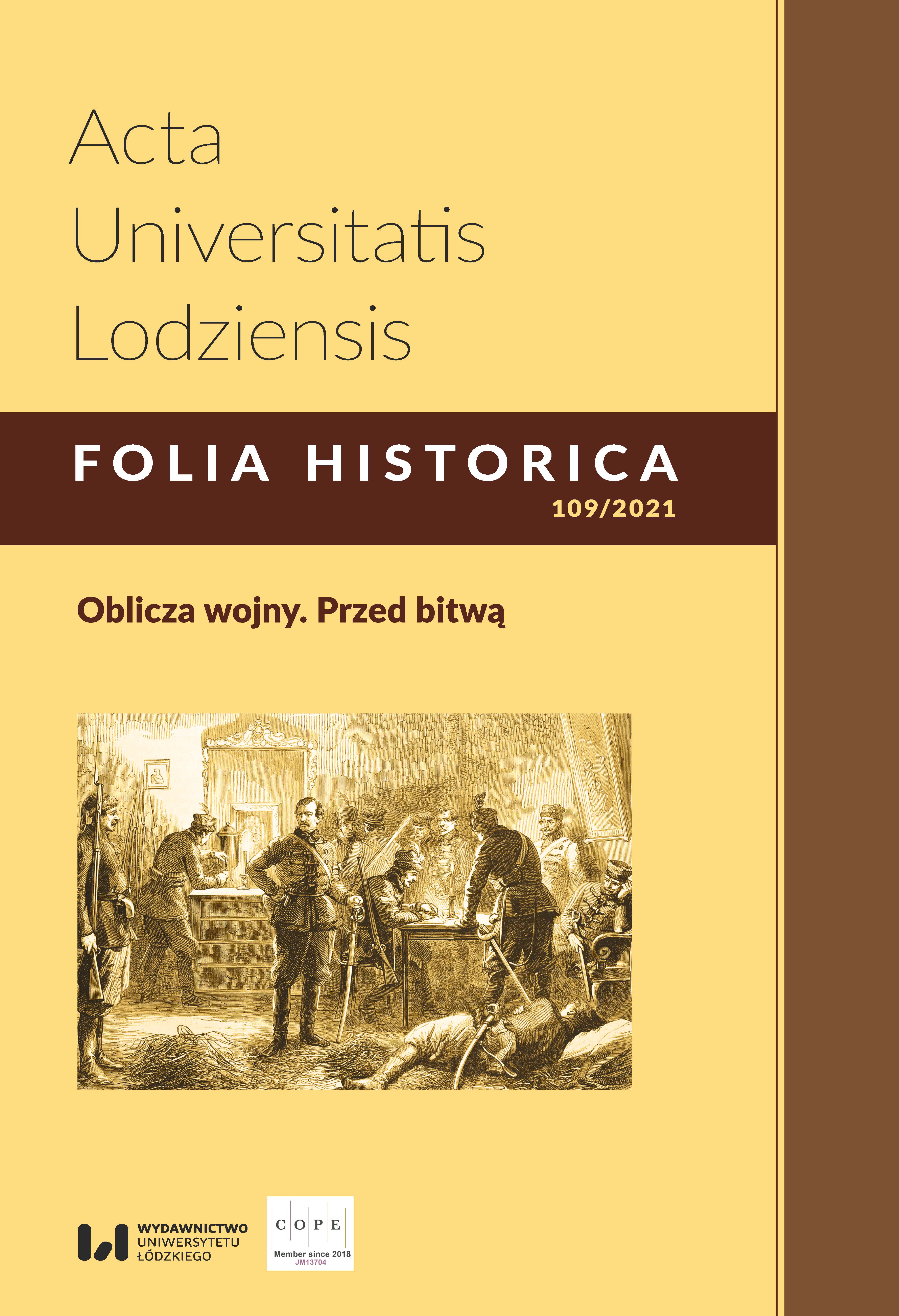 Preparation of the Red Army soldiers for the fight in the city through information and training activities (on the example of Gdańsk in March 1945) Cover Image