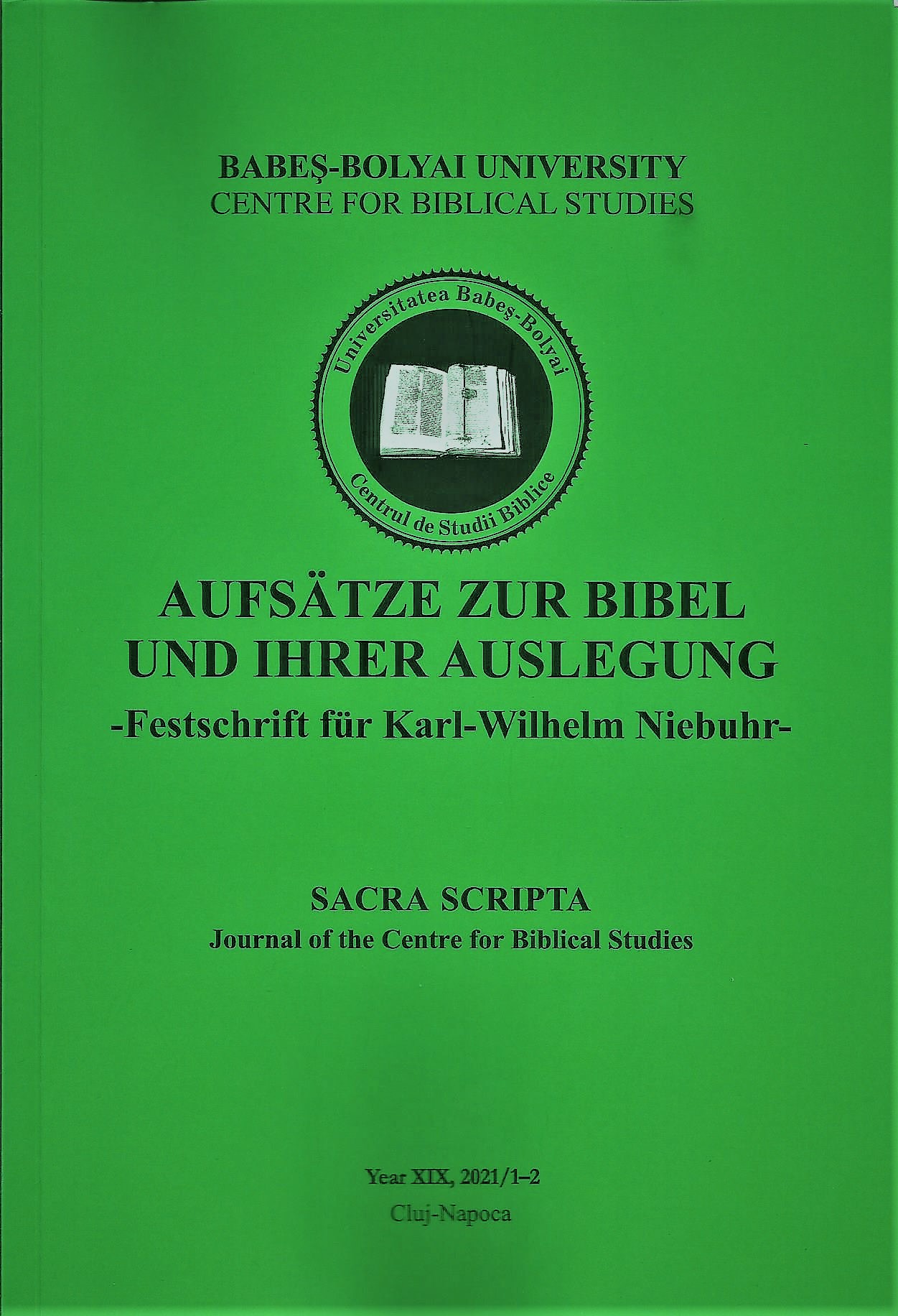 VERWANDLUNG DURCH DIE CHRISTOLOGISCHE SCHRIFTLESUNG (2 KOR 3,18). Das Lesen der Schrift als „mystische“ Erfahrung