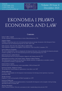 Institutional conditions for the implementation of sustainable development on the example of selfgoverning agricultural bodies in Poland