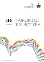 Students’ Attitudes Towards the Standardisation of the Lithuanian Language Cover Image