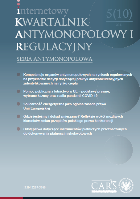 Where are we and where are we going? Reflections on possible directions of changes in Polish competition law Cover Image