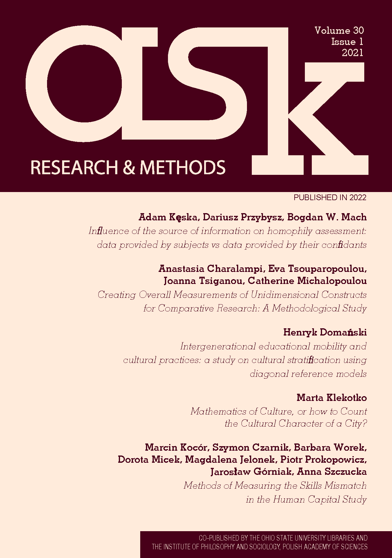 Influence of the source of information on homophily assessment: data provided by subjects vs data provided by their confidants Cover Image