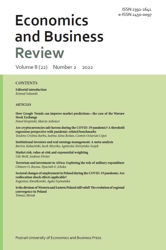 THE IMPACT OF ENVIRONMENTAL, SOCIAL AND CORPORATE GOVERNANCE RESPONSIBILITY ON THE COST OF SHORT- AND LONG-TERM DEBT Cover Image