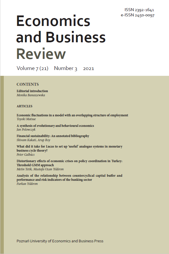 ECONOMIC FLUCTUATIONS IN A MODEL WITH AN OVERLAPPING STRUCTURE OF EMPLOYMENT Cover Image