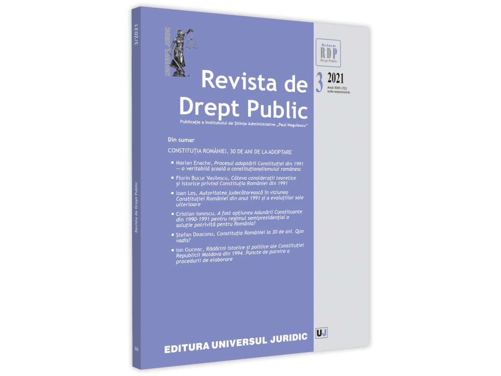 Autoritatea judecătorească în viziunea Constituţiei României din anul 1991 şi a evoluţiilor sale ulterioare