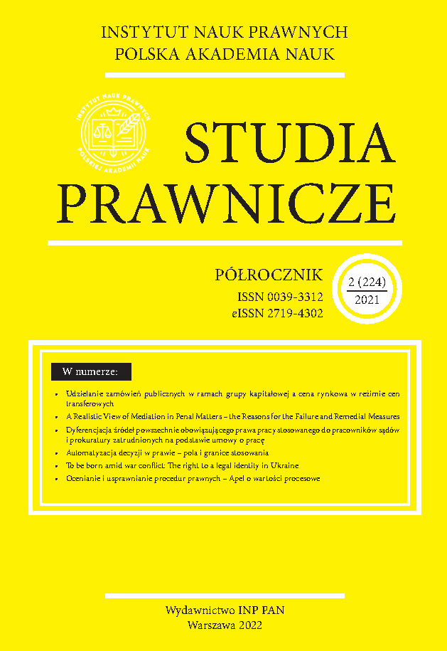 Automatyzacja decyzji w prawie – pola i granice stosowania