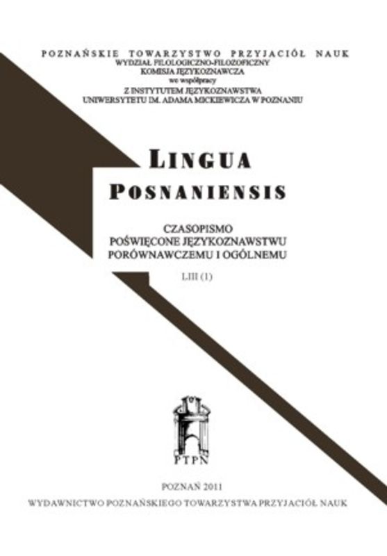 On the position of onomatopoeia in adult language. Evidence from Slovak Cover Image