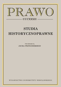 Wrocław deputies to the Silesian provincial assembly (1824–1921) — an evolution? Cover Image