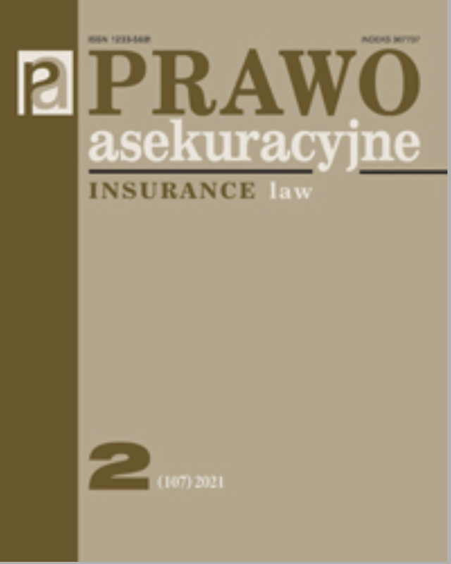 Trwałość umowy ubezpieczenia na życie w świetle wymogów wynikających z regulacji dotyczących przeciwdziałaniu praniu pieniędzy oraz finansowaniu terroryzmu