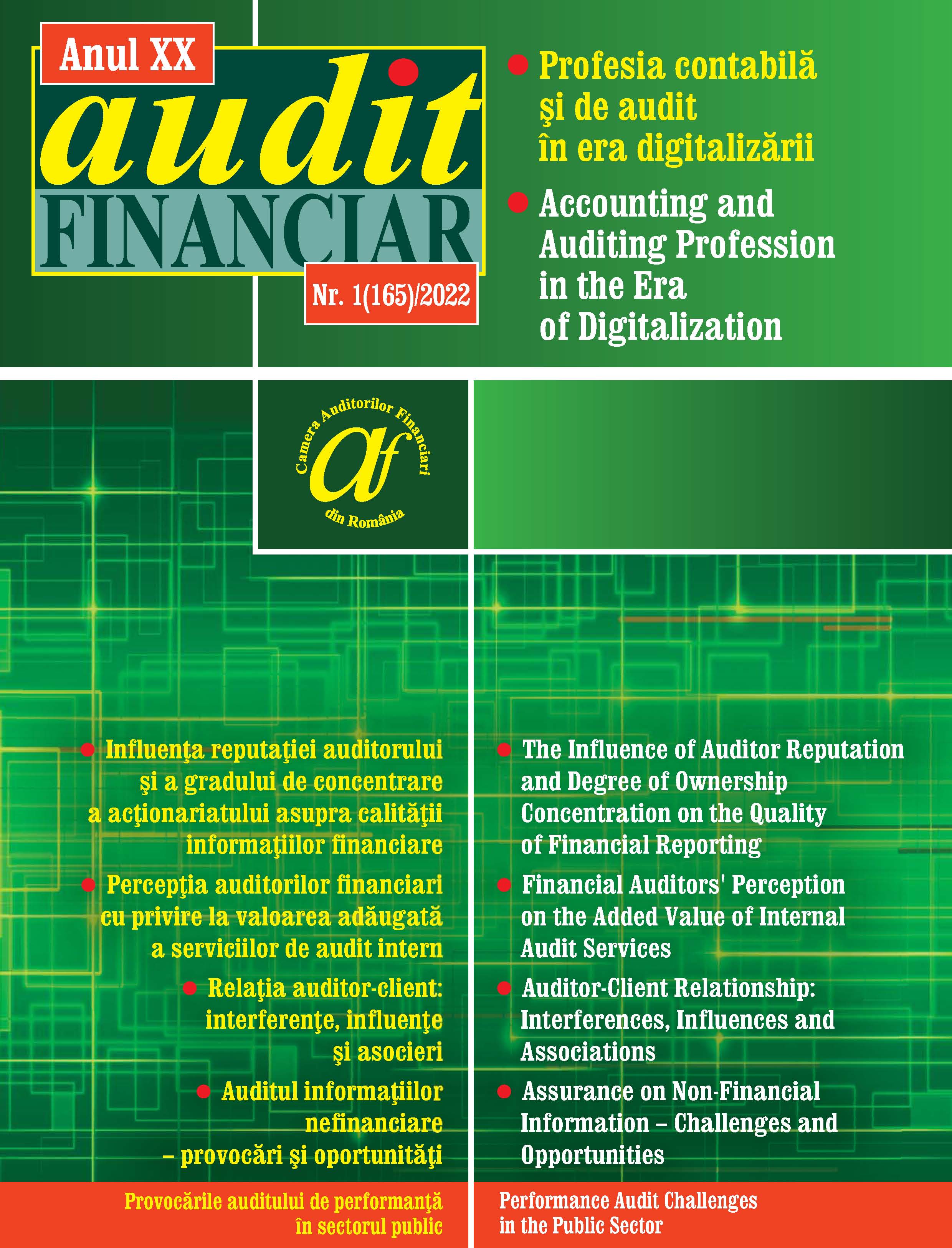 Financial Auditors’ Perception on the Added Value of Internal Audit Services Cover Image