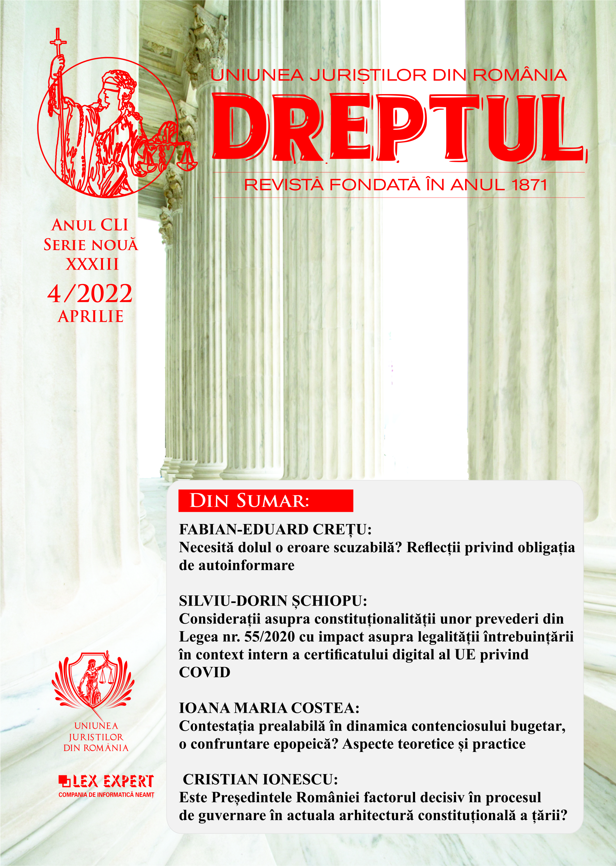 Contestația prealabilă în dinamica contenciosului bugetar – o confruntare epopeică? Aspecte teoretice și practice