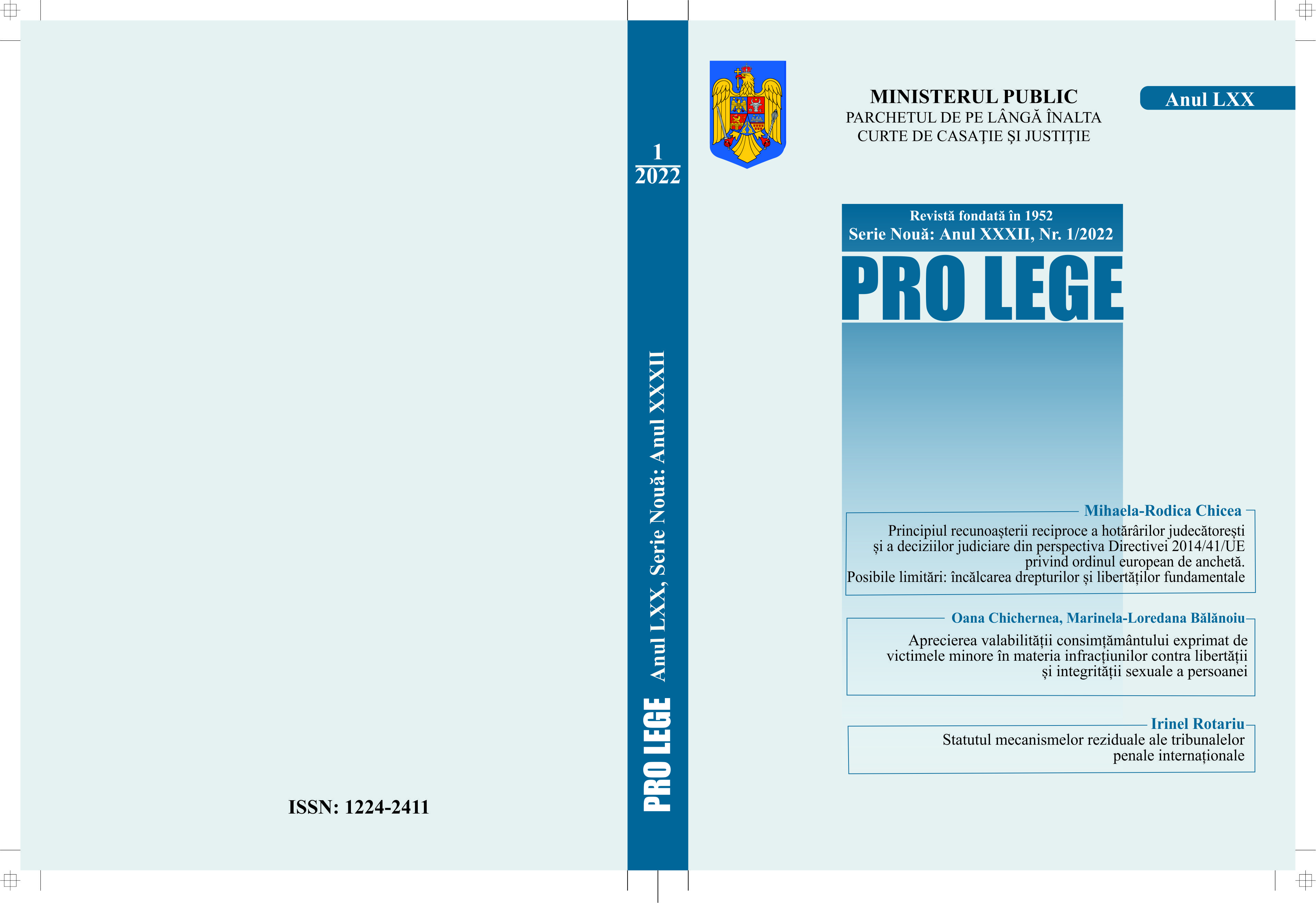 Brief considerations regarding the notion of “communicating with” from the content of the interdiction provided in art. 215 para. (2) let. d) the final thesis from the Code of Criminal Procedure Cover Image